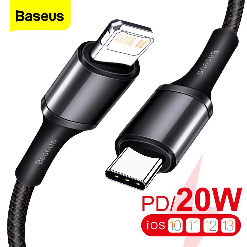 Baseus 20W Fast Charging USB C Cable For iPhone 14 13 Pro Max 12 11 XS PD4.0 QC3.0 USB Type-C Cable For iPad Air 2020