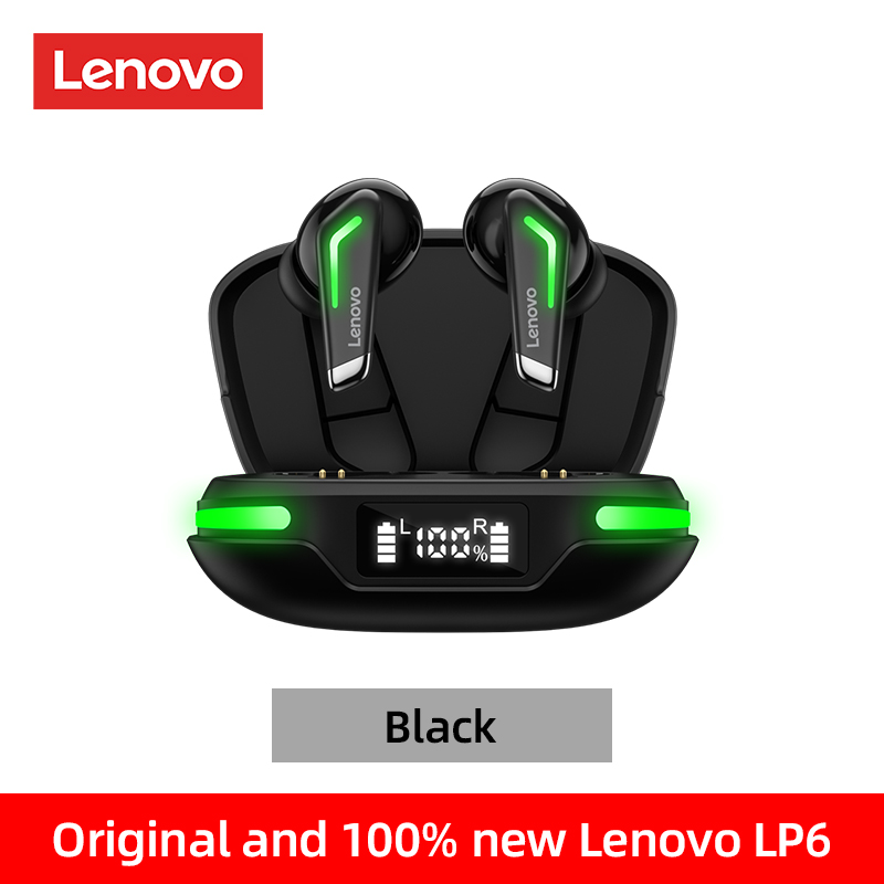 Lenovo GM3 Bluetooth Earphone Playstation Earbuds Earpods Gaming Headset Low Latency Headphone Sport Waterproof Noise Reduction