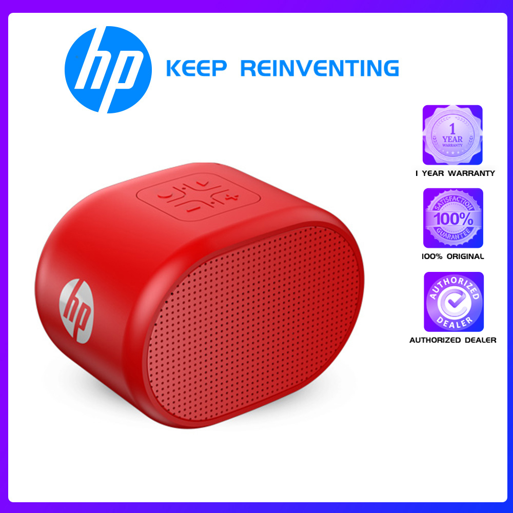 HP S01 Bluetooth Speaker Wireless Portable Speaker small and lightweight, rechargeable Speaker Mini Speaker 360-degree surround sound quality for Pc Desktop Laptop and multiple devices
