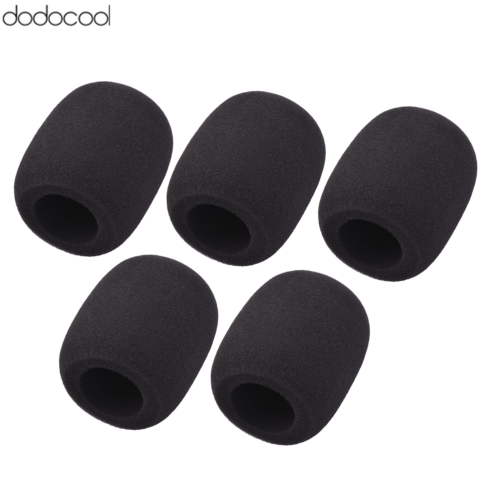 10/5Pcs Microphone Foam Windshield Windscreen Noise Reduction Sponge Mic Cover for Handheld Condenser Microphone