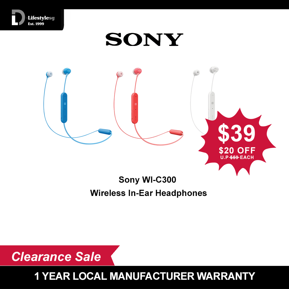 Sony WI-C300 Wireless In-Ear Headphone