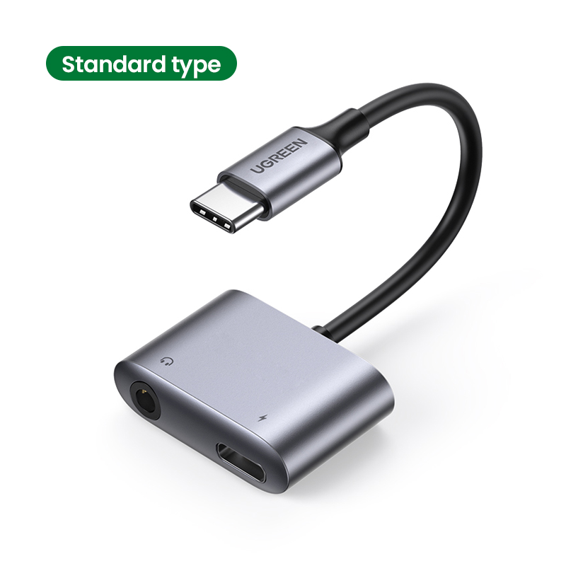UGREEN 2-in-1 USB C to 3.5mm Adapter For Samsung Galaxy Note 20/Samsung Note 10/Note10+ Ipad Pro 2020/2018