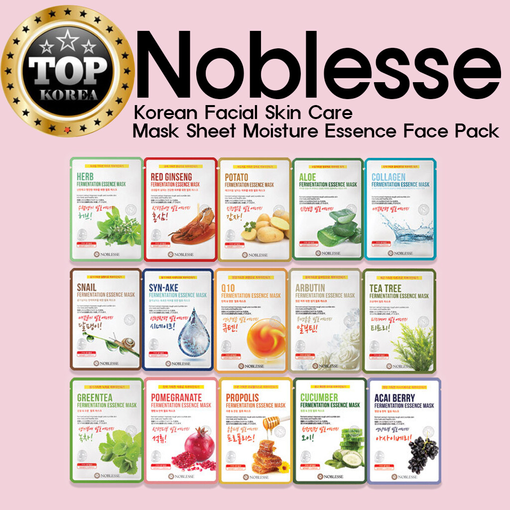 ★NOBLESSE★ Korean Facial Skin Care Mask Sheet Moisture Essence Face facial Pack 1EA / TOPKOREA