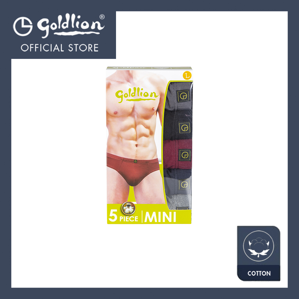 Goldlion Men Cotton Mini Brief (5-piece pack)