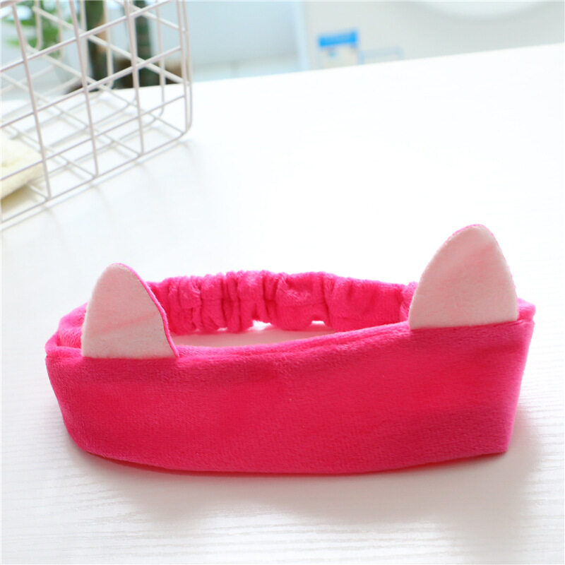 Lizida Korean ladies Cat Ear Headbands Face Wash Makeup Headband Cute Headband