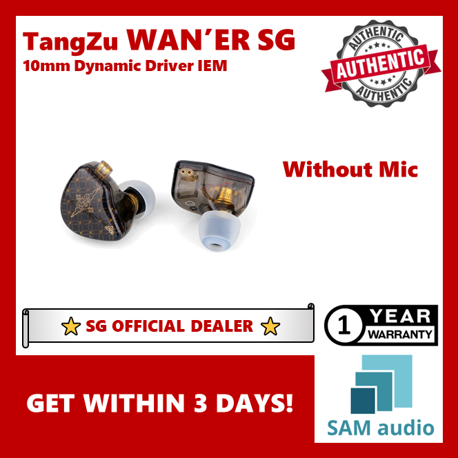[?SG] TANGZU WAN'ER S.G (WANER WAN ER) 10MM DYNAMIC DRIVER IEM