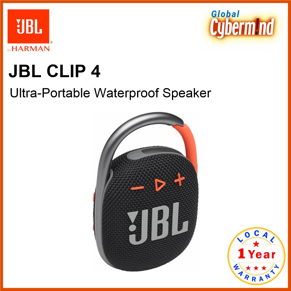 JBL CLIP 4 Ultra-Portable Waterproof Speaker (Brought to you by Global Cybermind)