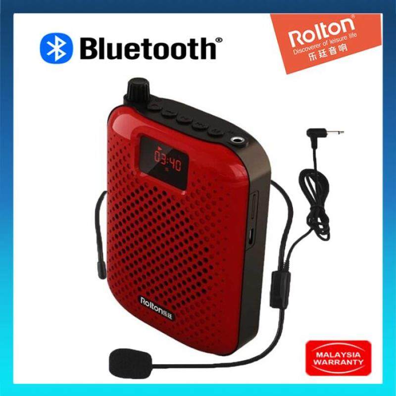 Rolton K500 Microphone Bluetooth Loudspeaker Portable Auto Pairing Voice Amplifier Megaphone Speaker USB Charging for Teaching Sales