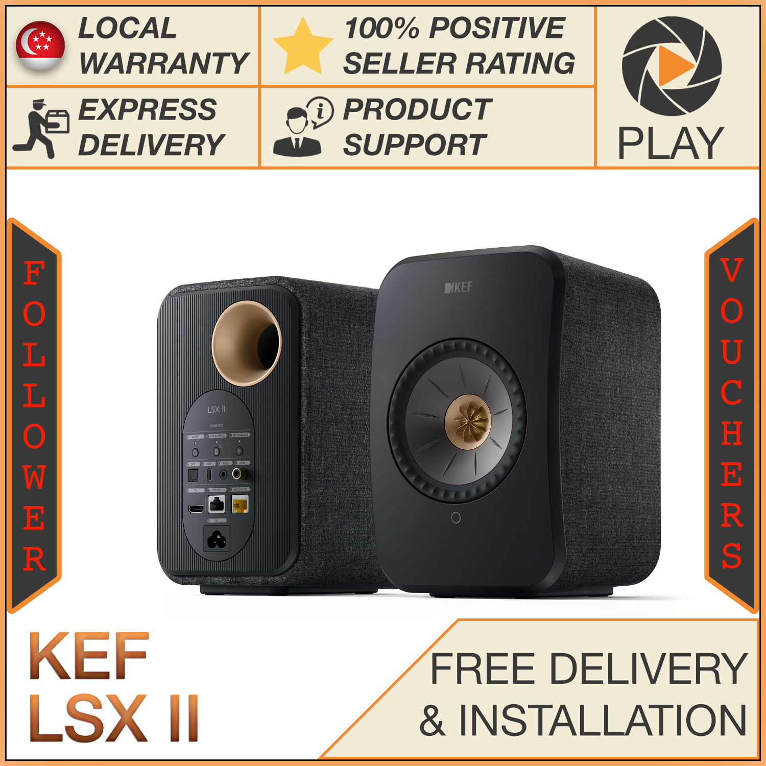KEF LSX II Wireless Music System (PAIR)