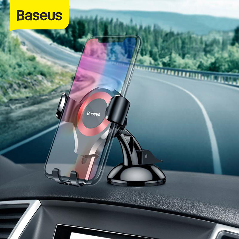 Baseus Gravity Car Phone Holder Sucker Suction Universal for Phone 4.0-6.5 inch iPhone 11 11 Pro  X 8 Samsung Note 10 HuaWei XiaoMi Remi Dashboard Sucker Phone Holder Stand in Car