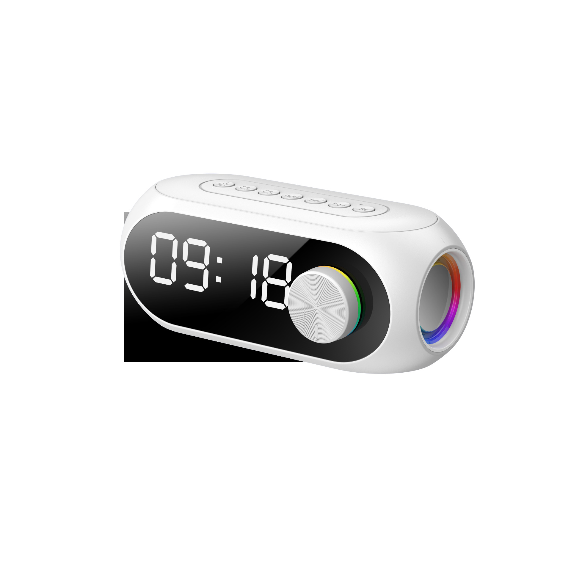 S8 wireless Bluetooth speaker subwoofer mobile phone computer general led student network red clock alarm clock Bluetooth sound 便捷式蓝牙音箱