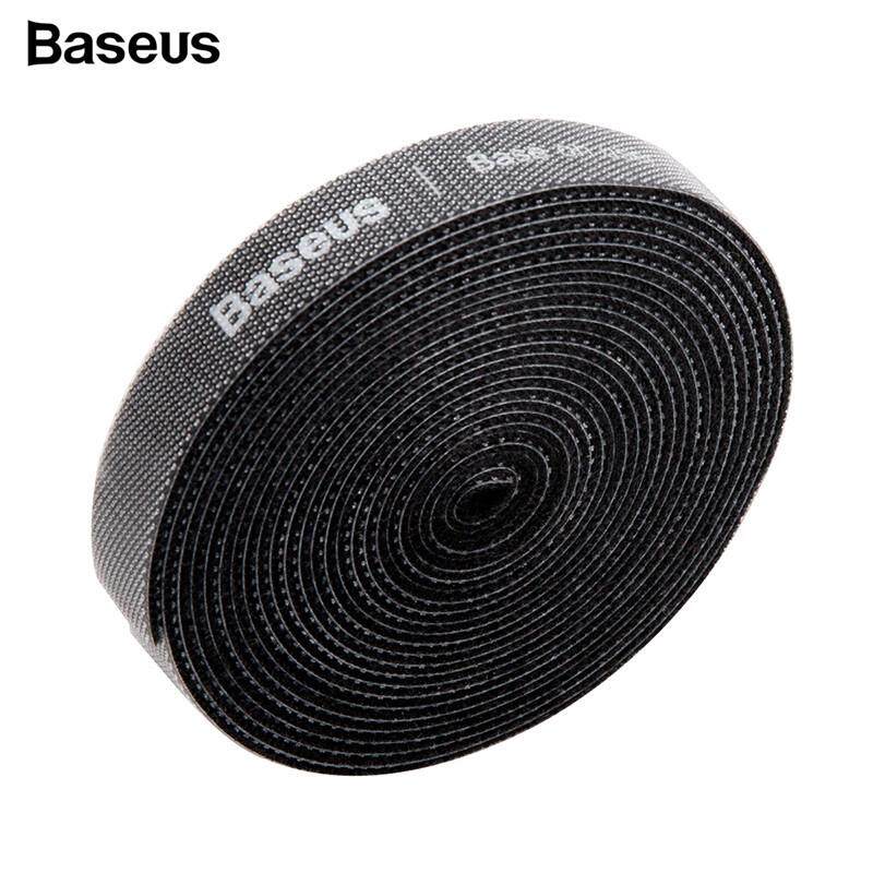 Baseus Reusable 3m Cable Ties Rainbow Circle Velcro Strap Cable Tie Fastening Tape Wire Organizer