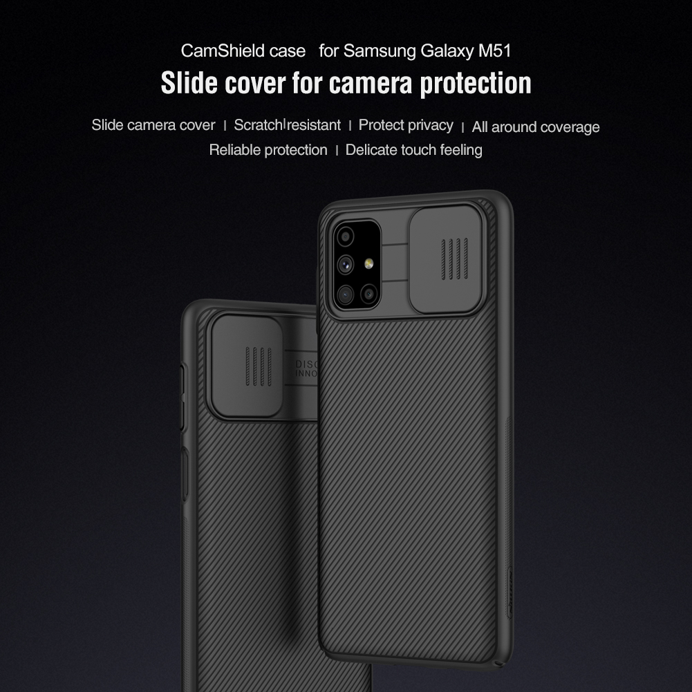 Samsung Galaxy A73 / A53 / A33 / M52 / A71 / A51 / A52 5G / A52s / A42 5G / A32 5G / A03s / M51 - Nillkin CamShield Case Full Coverage Matte Shock Resistant Case Casing Cover Camera Protection Scratch