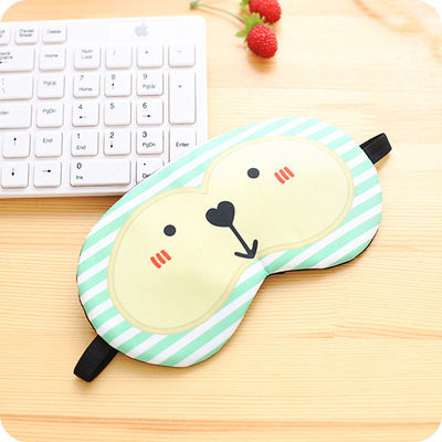 1pc Cartoon Relaxing Sleeping Eye Mask Blindfold with Icegel Travel Afternoon Nap