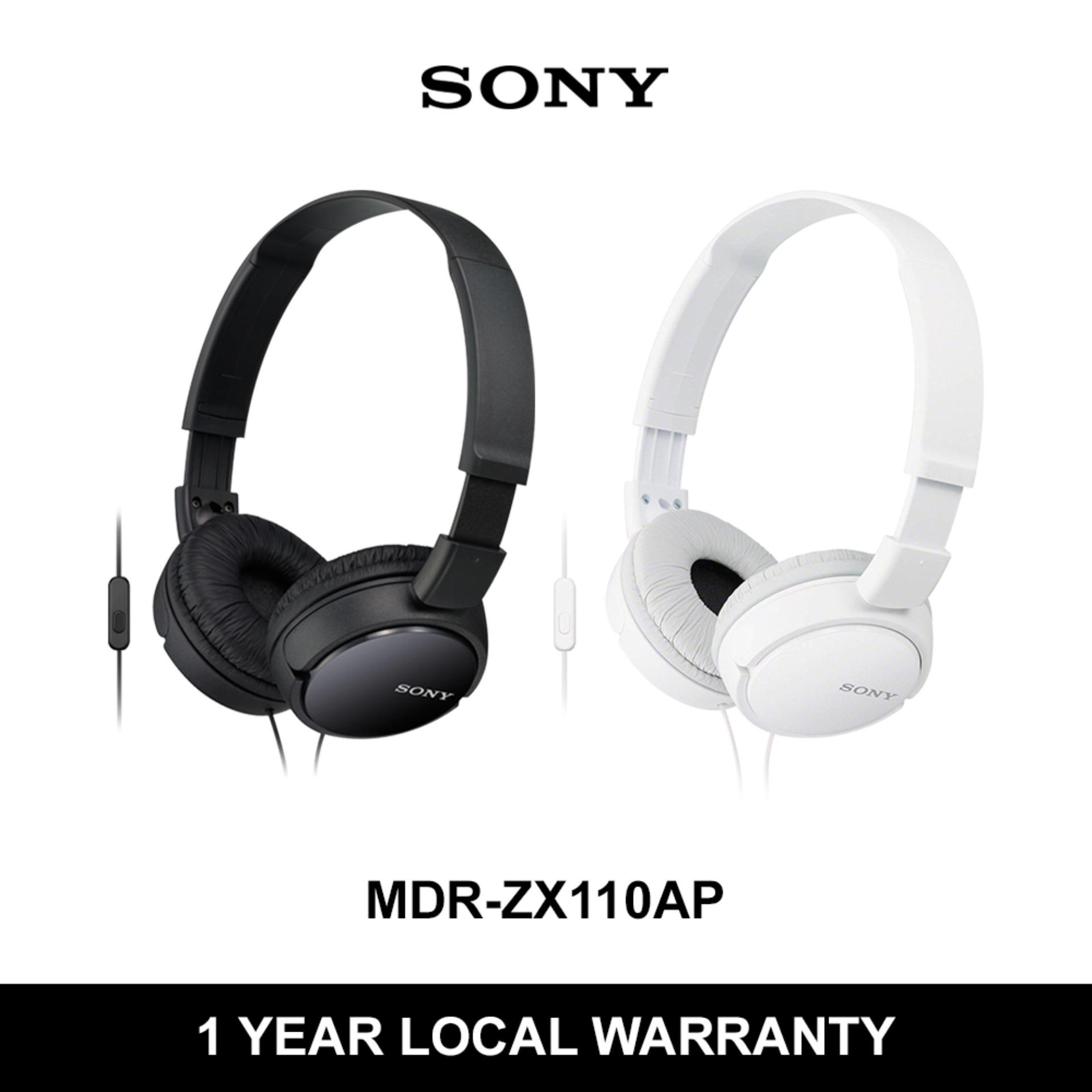 Sony ZX Series Wired On-Ear Headphones with Mic MDR-ZX110AP